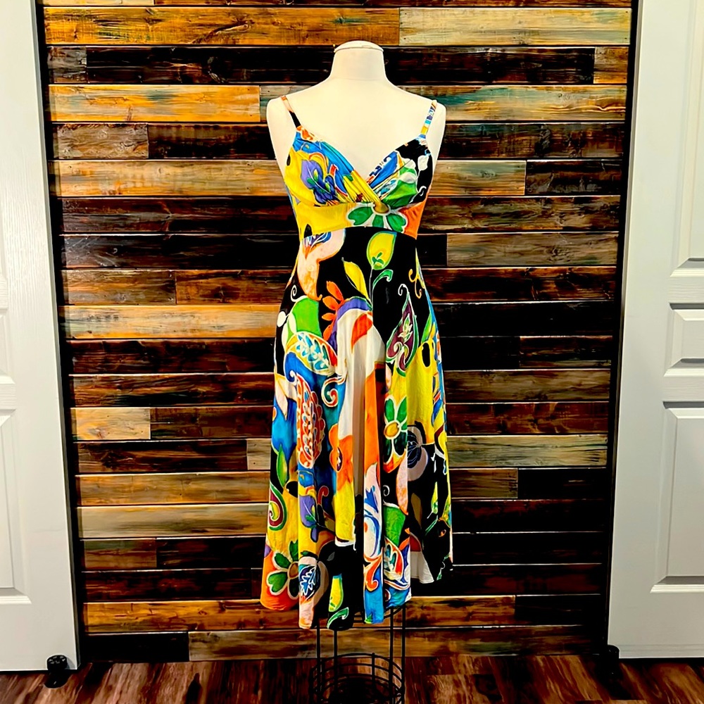 Jam’s World Ci Ci dress Fun Colorful Rainbow Artsy festival 80’s 90’s retro